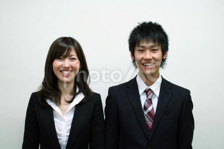 男人和女人的微笑, 日本人, 業務, 笑臉, JPG