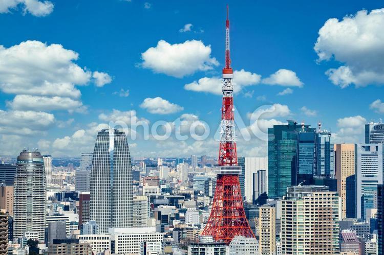 東京塔的景色, 東京塔, 東京, 東京, JPG