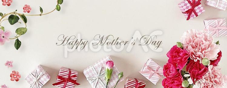 母親節框架, 母親節, 禮物, 康乃馨, JPG 和 PSD
